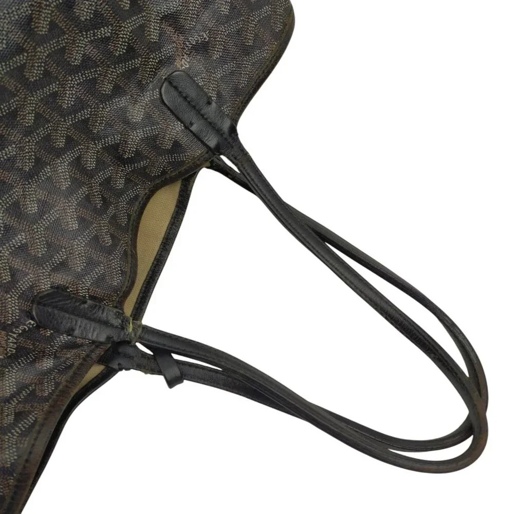 864450BV (S6) Goyard Tote Bag Black PVC - Picture 4 of 9